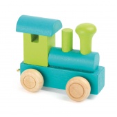 Buchstabenzug Lokomotive grün & petrol