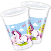 10375_einhorn_becher_plastik_8er