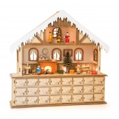 Adventskalender Stube mit Beleuchtung