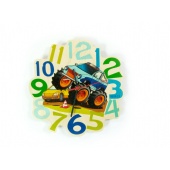 Wandquarzuhr Monstertruck
