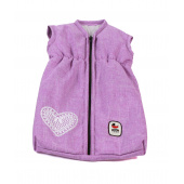 Puppen-Schlafsack Melange Flieder