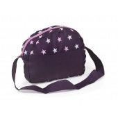 Puppen-Wickeltasche Stars lila