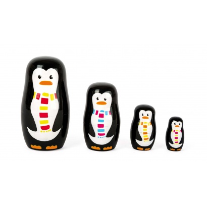 Matrjoschka Pinguin-Familie