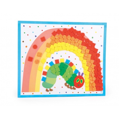 Raupe Nimmersatt Bastelset Mosaik