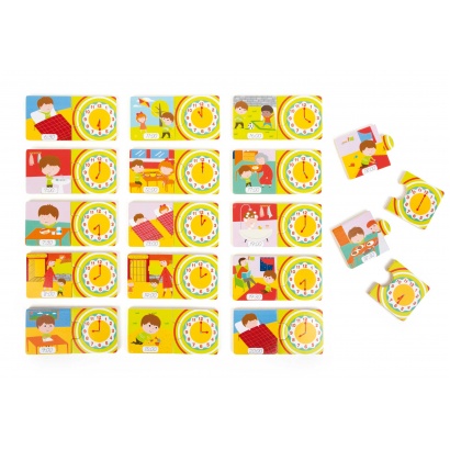 Lernpuzzle Uhrzeit