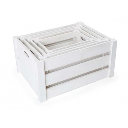 Holzkisten weiß