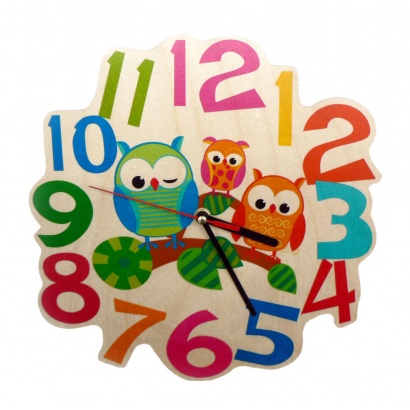 Wandquarzuhr Eulen