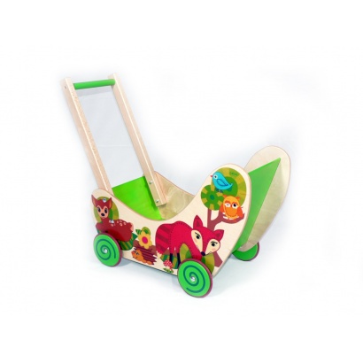Puppenwagen Waldtiere