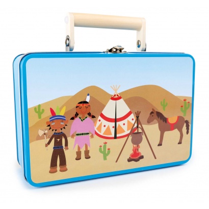 Kinderkoffer Indianer-Set