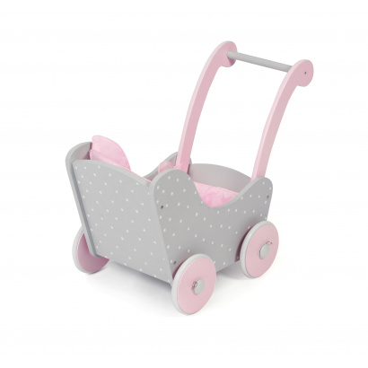Holz-Puppenwagen Puntos grey