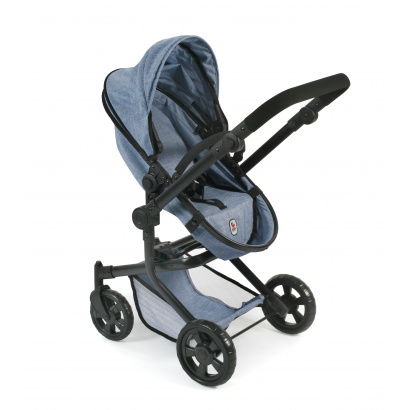 Kombi-Puppenwagen Mika Jeans blue