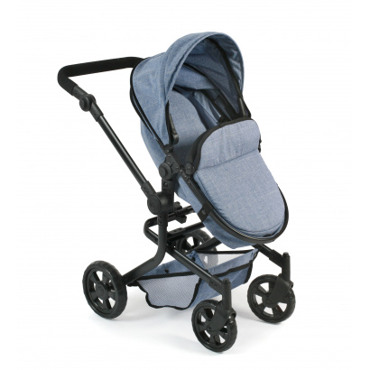 Kombi-Puppenwagen Mika Jeans blue