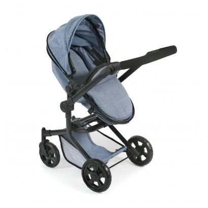 Kombi-Puppenwagen Mika Jeans blue