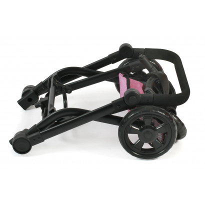 Kombi-Puppenwagen Mika Jeans pink