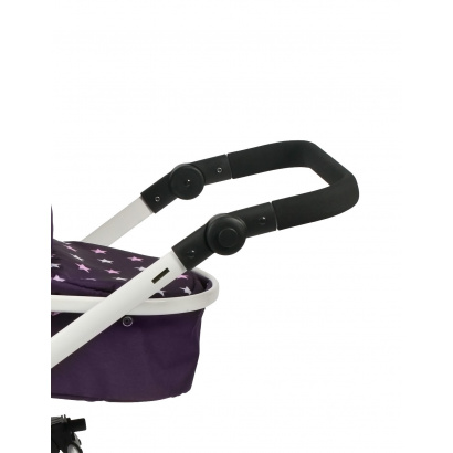 Kombi-Puppenwagen Mika Stars lila