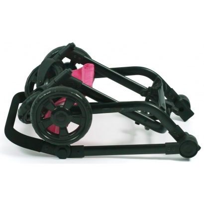 Kombi-Puppenwagen Mika Sternchen pink