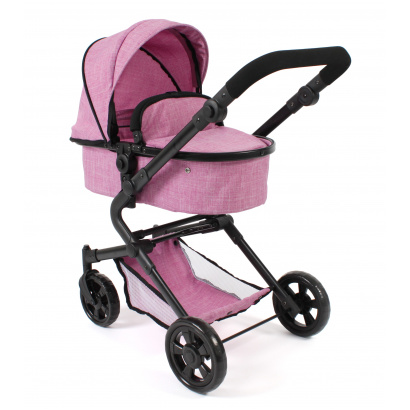 3-in-1 Kombi-Puppenwagen Lia Jeans pink