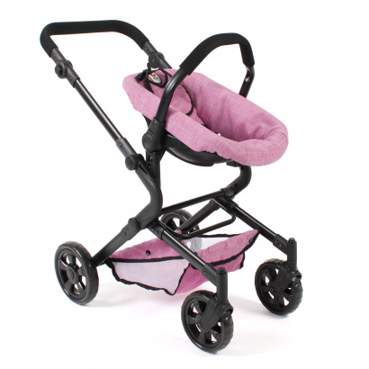3-in-1 Kombi-Puppenwagen Lia Jeans pink