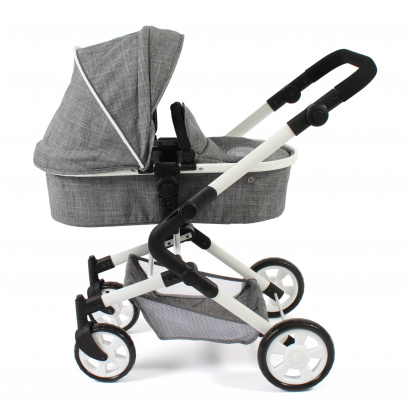 3-in-1 Kombi-Puppenwagen Lia Jeans grey