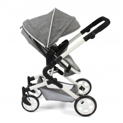 3-in-1 Kombi-Puppenwagen Lia Jeans grey