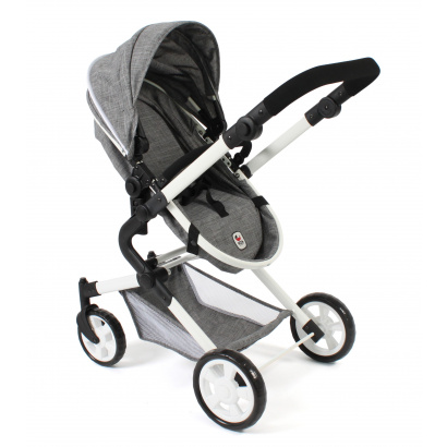3-in-1 Kombi-Puppenwagen Lia Jeans grey