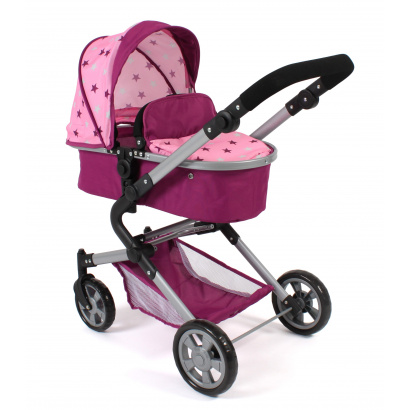 3-in-1 Kombi-Puppenwagen Lia Stars Brombeere