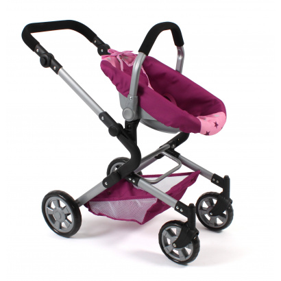 3-in-1 Kombi-Puppenwagen Lia Stars Brombeere