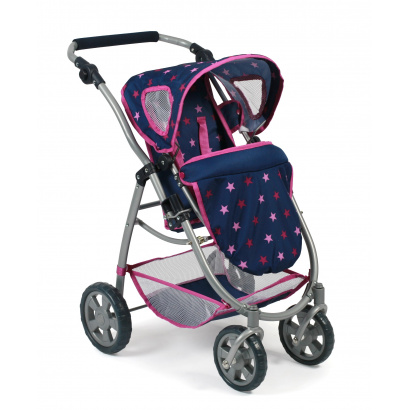 Kombi-Puppenwagen 3 in 1 EMOTION ALL IN Stars marine