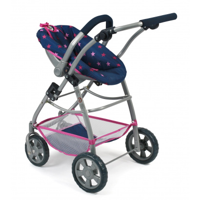 Kombi-Puppenwagen 3 in 1 EMOTION ALL IN Stars marine