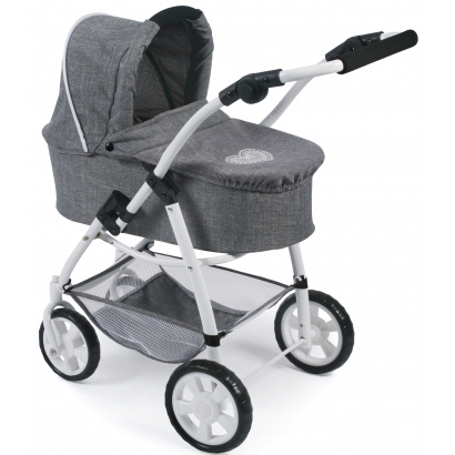Kombi-Puppenwagen 2 in 1 EMOTION Jeans grey
