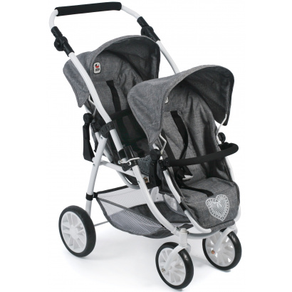 Tandem-Sportwagen Vario Jeans grey