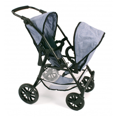 Tandem-Buggy Twinny Jeans blue