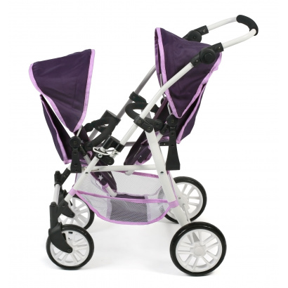 Tandem-Buggy Twinny Stars lila