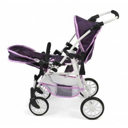 Tandem-Buggy Twinny Stars lila