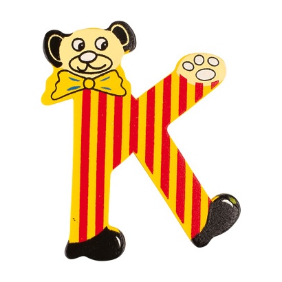 Holzbuchstabe Bär K