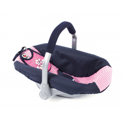 Puppen-Autositz Pink Checker