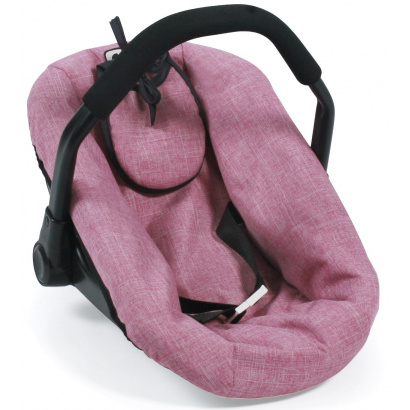 Puppen-Autositz Jeans pink