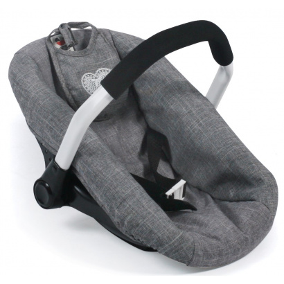 Puppen-Autositz Jeans grey