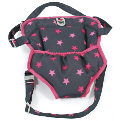Puppen-Tragegurt Sternchen pink