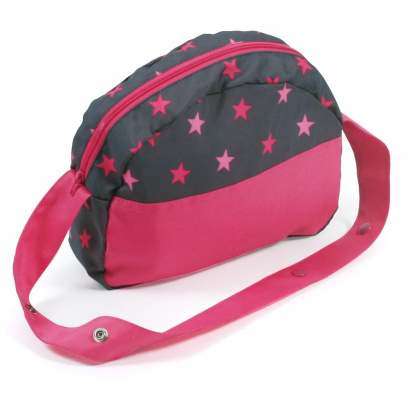 Puppen-Wickeltasche Sternchen pink